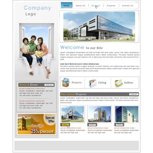 My Work: Web Template Design