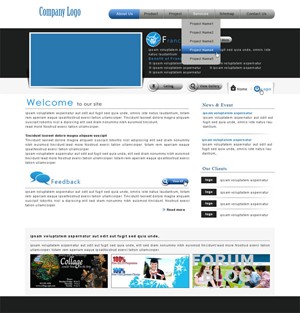 My Work: Web Template Design
