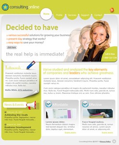 My Work: Web Template Design