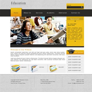 My Work: Web Template Design