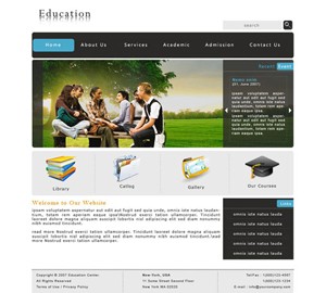 My Work: Web Template Design